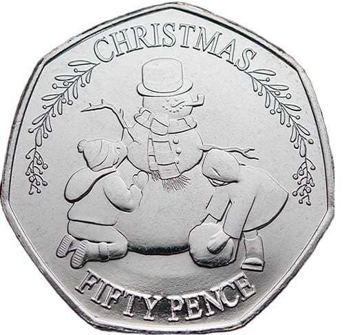 Gibraltar 50 p Bałwanek Karol III 2023