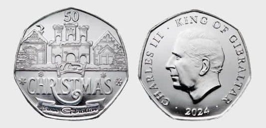 Gibraltar 50 p Christmas 2024