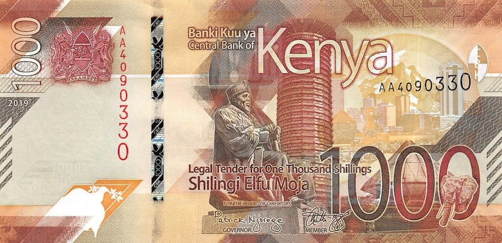 Kenia 1000 KES Parlament 2019 P-56a