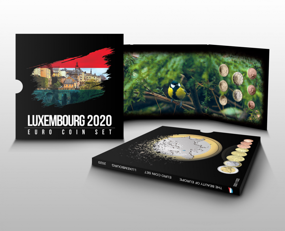 KMS Euro set Luksemburg x 8 2020