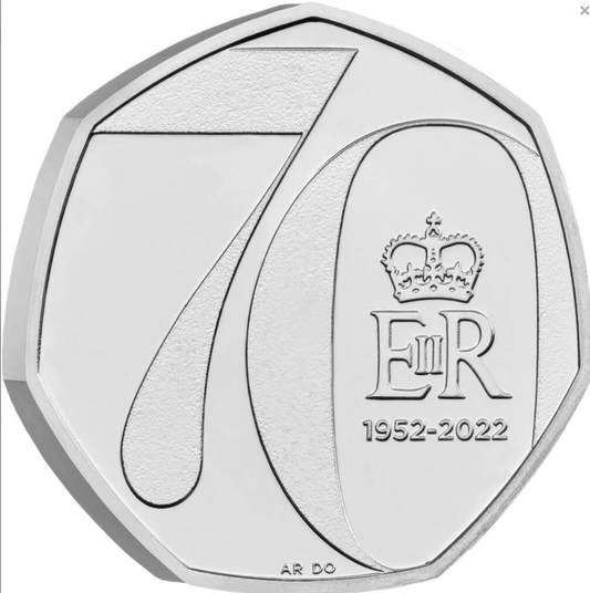 Wielka Brytania 50 pensów Jubileusz Elżbiety 2022