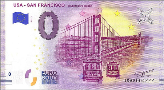 0 euro USA - San Francisco Golden Gate Bridge 2019.1