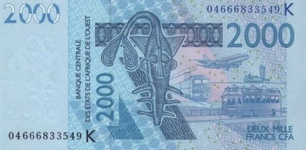 Senegal - Afryka zachodnia 2000 fr Ryby 2003+