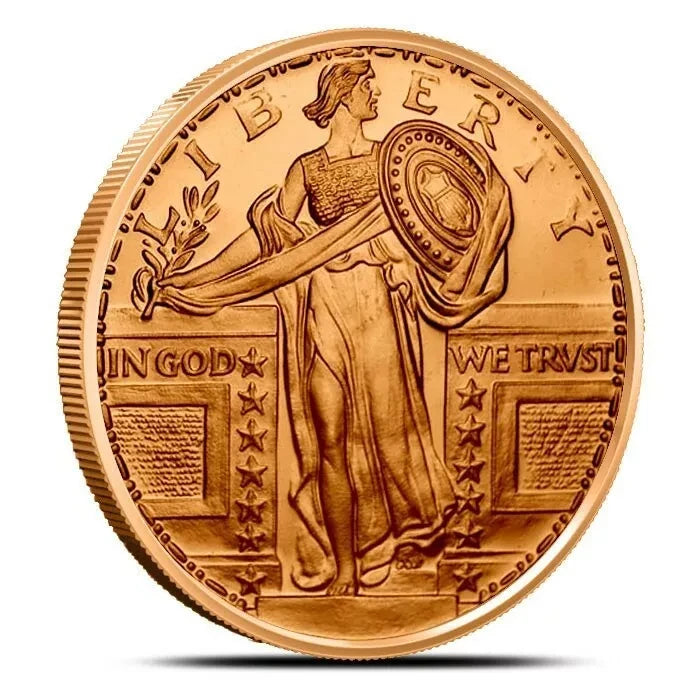 USA Standing Liberty 1 oz Cu.999