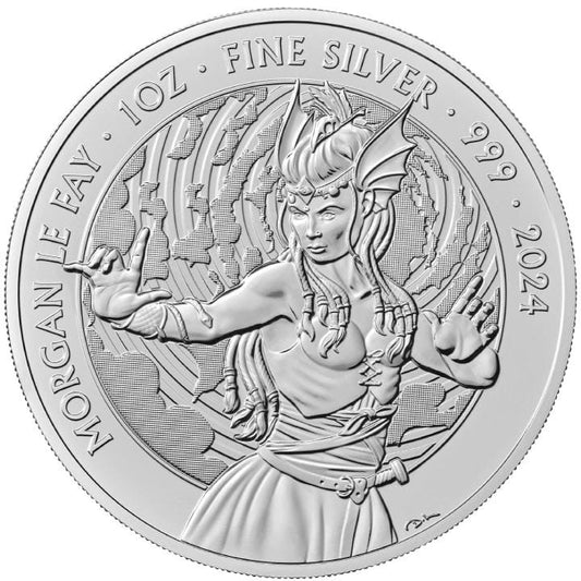 Wielka Brytania 2f Morgan Le Fay 1 OZ Ag.999 2024